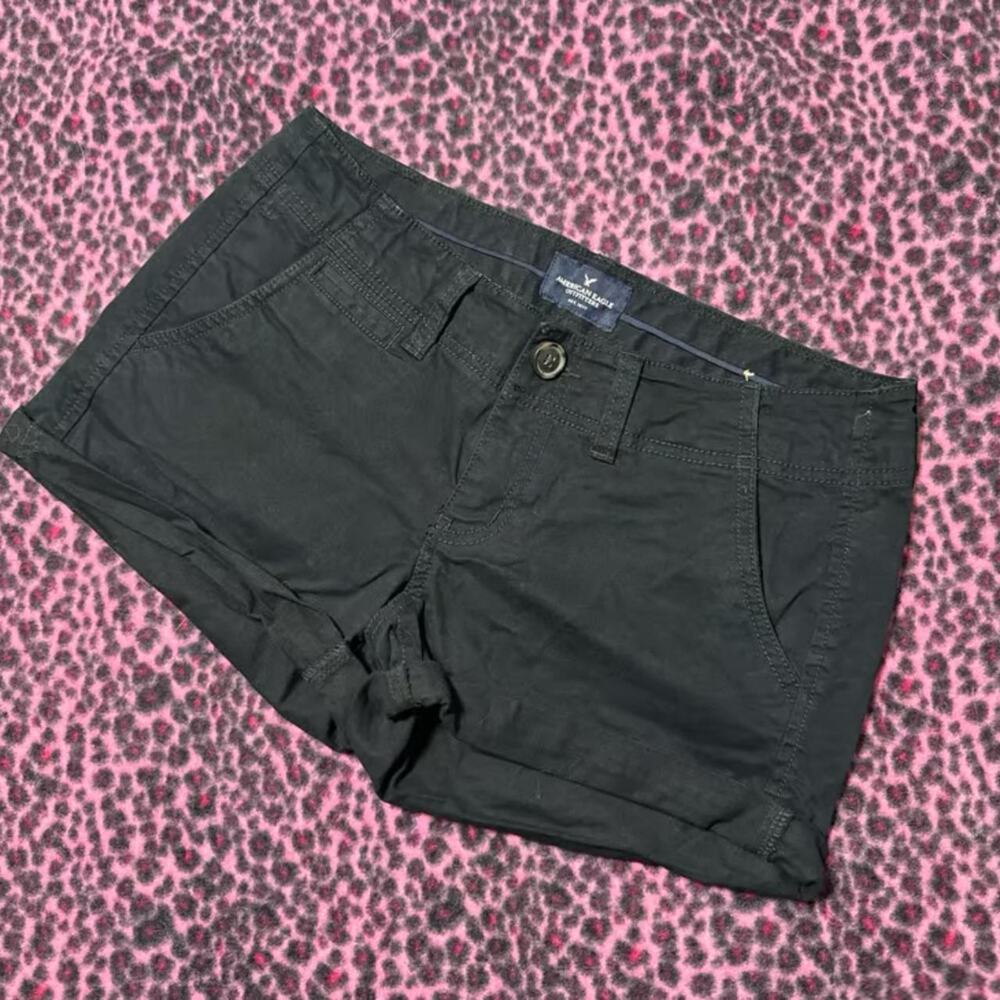 Y2K American Eagle Low Rise Shortie Chino Shorts